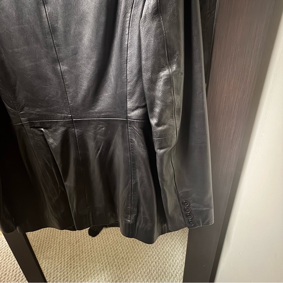 Reformation x Veda Bowery Leather Blazer in Black Size Medium M - Picture 10 of 10